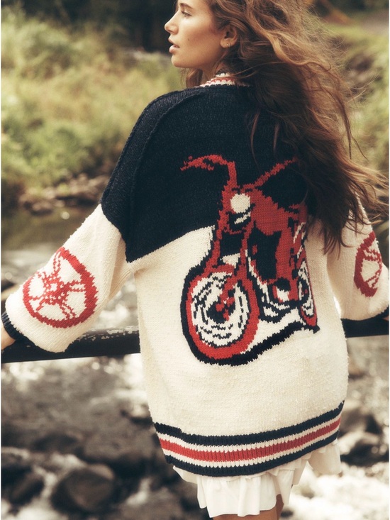 Pilcro Sweaters - NWT Pilcro Cotton Blend Motorcycle Cardigan Sweater - M